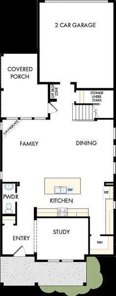 2D floor plan layout of this home in Pomona - Grove Row Collection, Manvel, TX (Image 5).