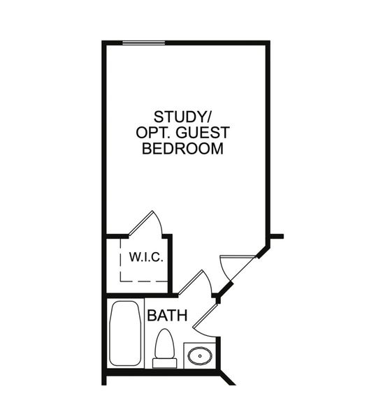 2D floor plan layout for the The Dover by Direct Residential Communities in Stephens Landing, Loganville, GA (Image 5).