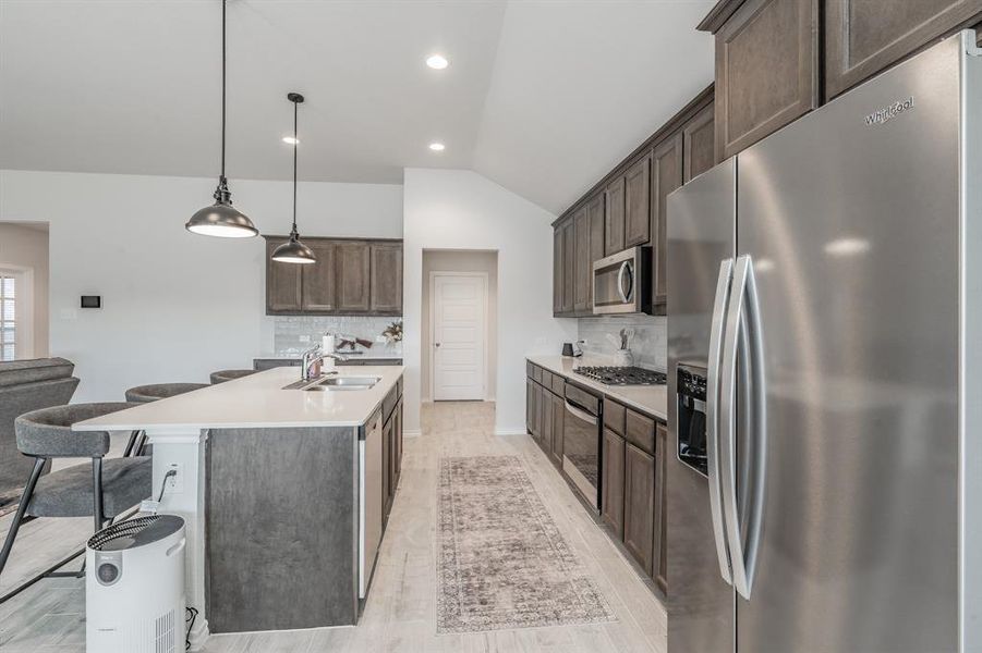 Furnished interior view inside a new home in Stone Eagle, Azle (Image 18).