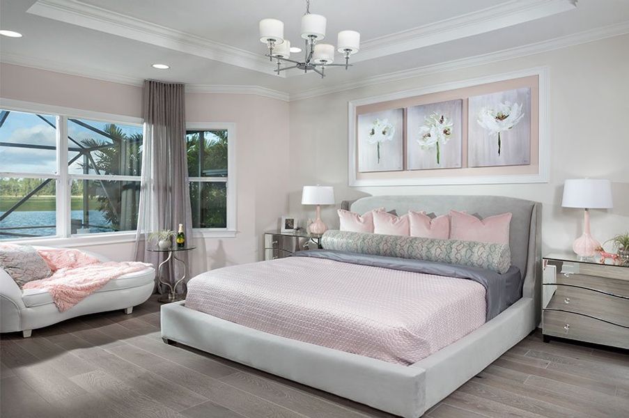 Representative furnished interior of a home built from the Persimmon by Minto Communities in Westlake, Loxahatchee (Image 11).