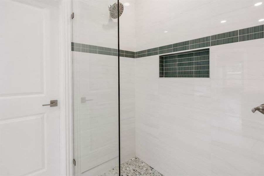 Bathroom featuring an enclosed shower