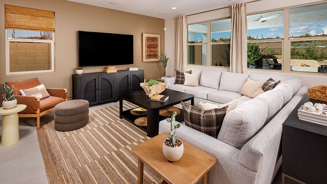 Representative furnished interior of a home built from the Sienna by Taylor Morrison in Saddleback, Peoria (Image 7).