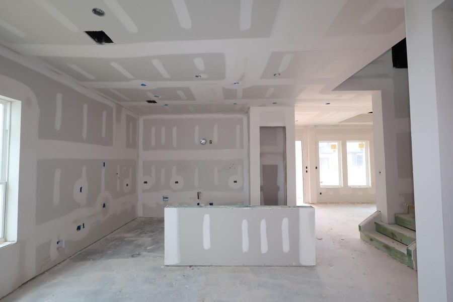 In-progress construction of a new home in Two Step Farm 42', Montgomery, TX (Image 5).