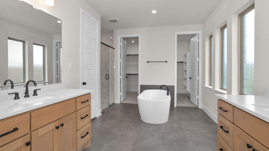 Furnished interior view inside a new home in Legacy Prairie at Katy Court, Katy (Image 7).
