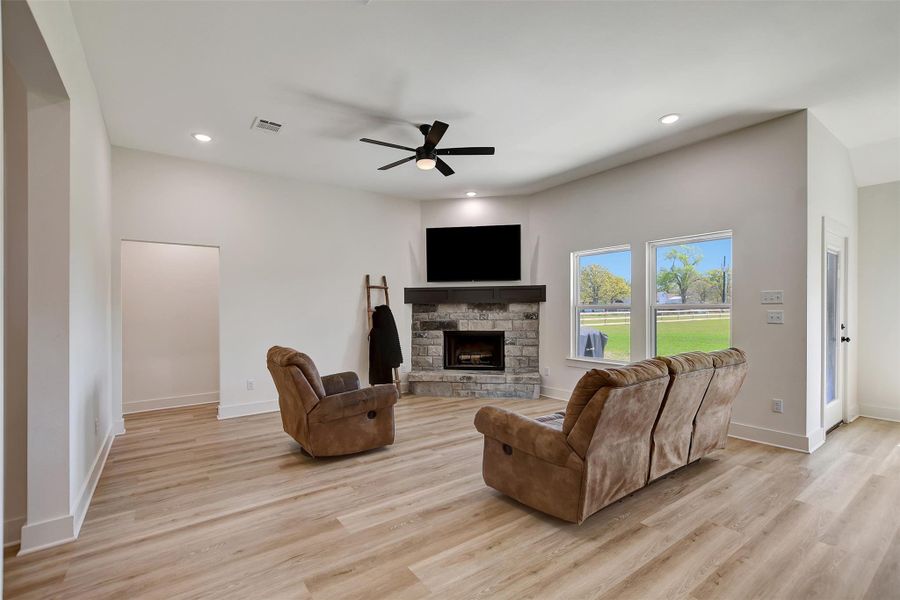 Furnished interior view inside a new home in , Iola (Image 8).