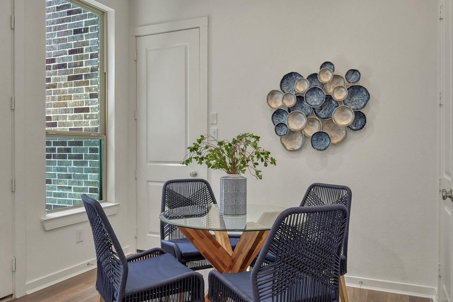 Furnished interior view inside a new home in Woodforest Townhomes, Montgomery (Image 27).