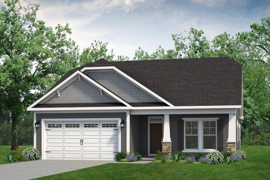 Representative exterior photo of a completed home built from the The Longboard by Chesapeake Homes in The Willows, Loris, SC (Image 20).