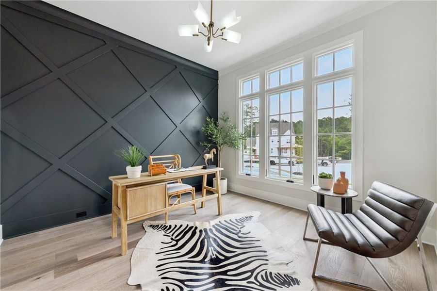 Furnished interior view inside a new home in , Acworth (Image 16). Furnished interior view inside a new home in , Acworth (Image 16).