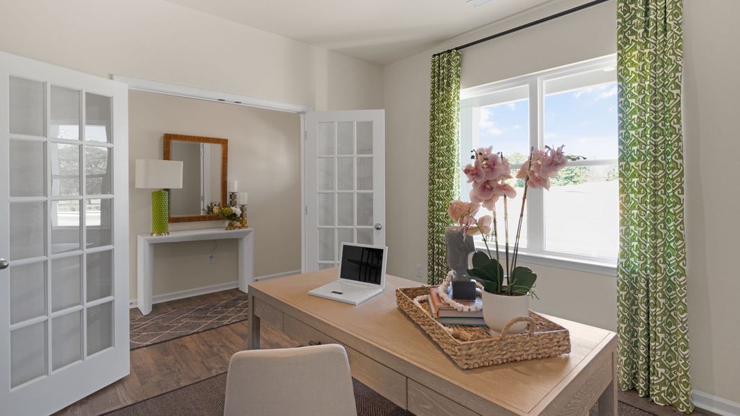 Furnished interior view inside a new home in Shahbain Reserve, Raeford (Image 6). Furnished interior view inside a new home in Shahbain Reserve, Raeford (Image 6).