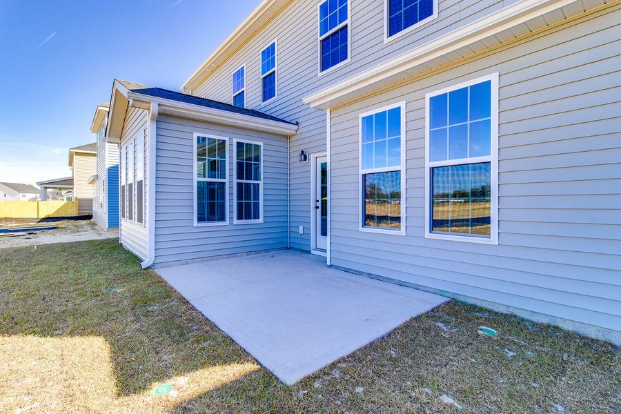 Exterior details and patio area of a home in Hendrix Farms, Lexington (Image 22).