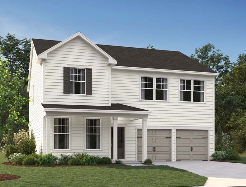 Rendering is for illustrative purposes. Actual exterior selections may vary by homesite.