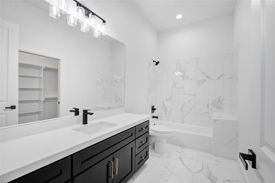 Furnished interior view inside a new home in , Houston (Image 9).