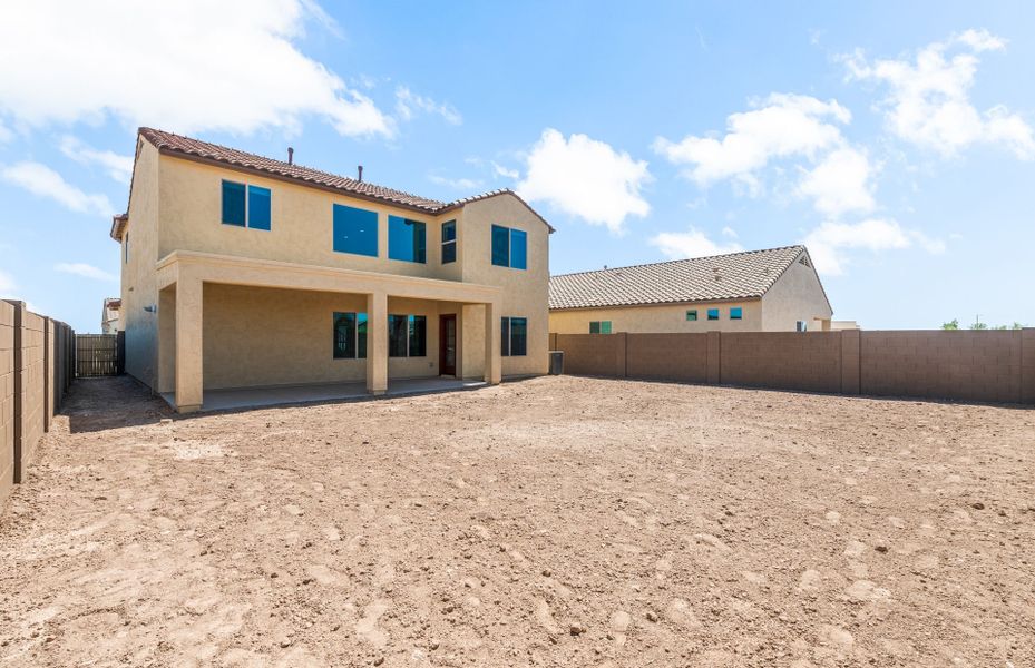 Exterior details and patio area of a home in Parkside at Anthem at Merrill Ranch, Florence (Image 3).