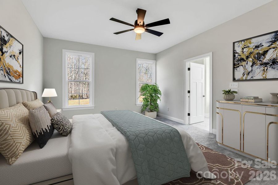 Furnished interior view inside a new home in , Salisbury (Image 11).