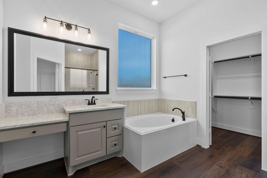 Furnished interior view inside a new home in Artavia, Conroe (Image 8).