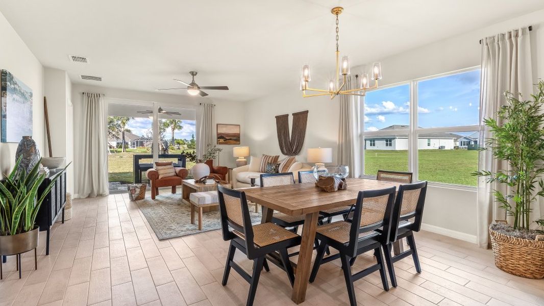 Representative furnished interior of a home built from the Carrington by D.R. Horton in Central Parc, North Port (Image 8).