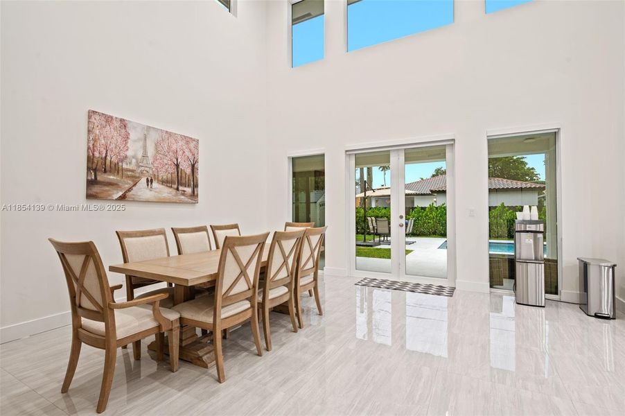 Furnished interior view inside a new home in , Miami Springs (Image 4).