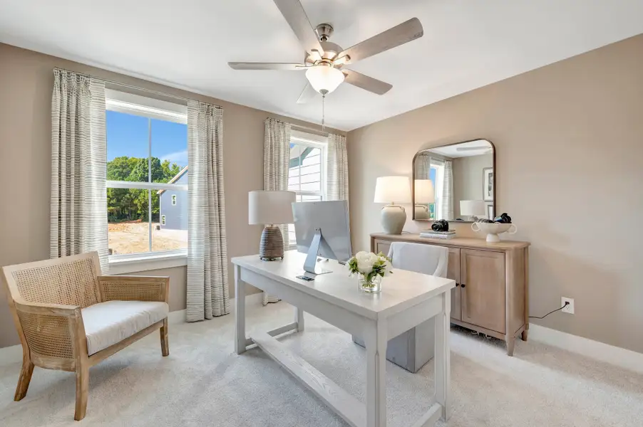 Representative furnished interior of a home built from the Addison by Beazer Homes in Friendship Village Townhomes, Apex (Image 10). Representative furnished interior of a home built from the Addison by Beazer Homes in Friendship Village Townhomes, Apex (Image 10).