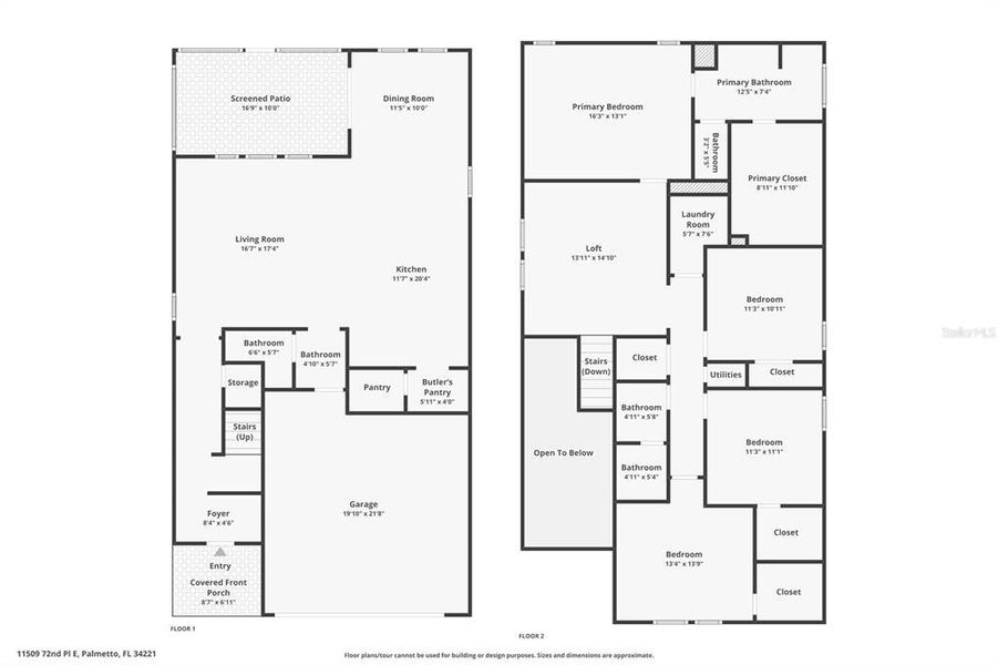 2D floor plan layout of this home in , Palmetto, FL (Image 5).