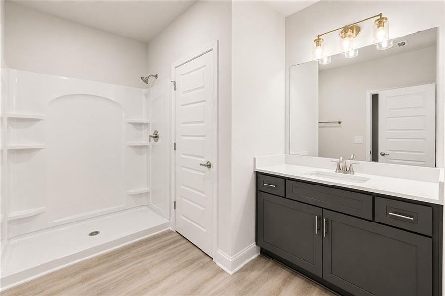 Furnished interior view inside a new home in Habersham Meadows, Demorest (Image 6). Furnished interior view inside a new home in Habersham Meadows, Demorest (Image 6).