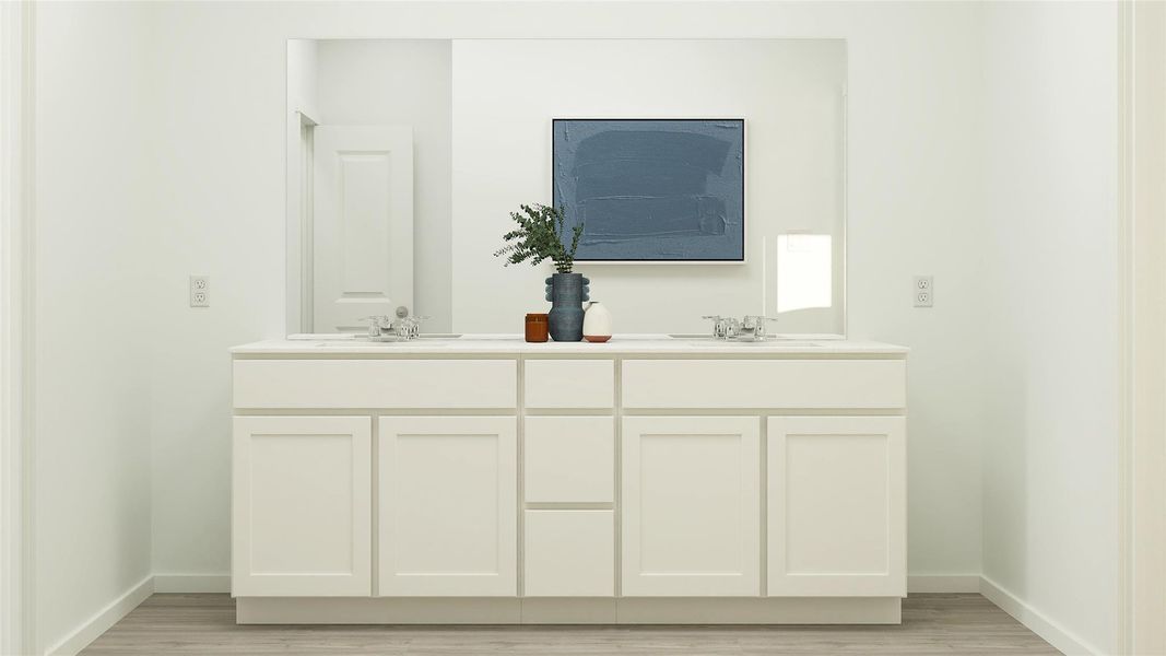 Furnished interior view inside a new home in Meadowlark Preserve, Pflugerville (Image 22).