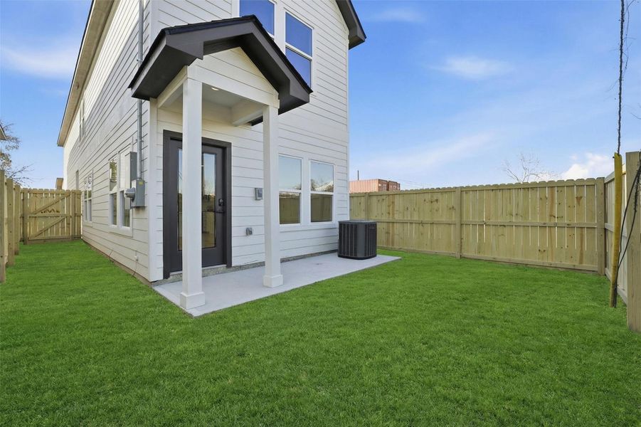 Exterior details and patio area of a home in , La Porte (Image 4). Exterior details and patio area of a home in , La Porte (Image 4).