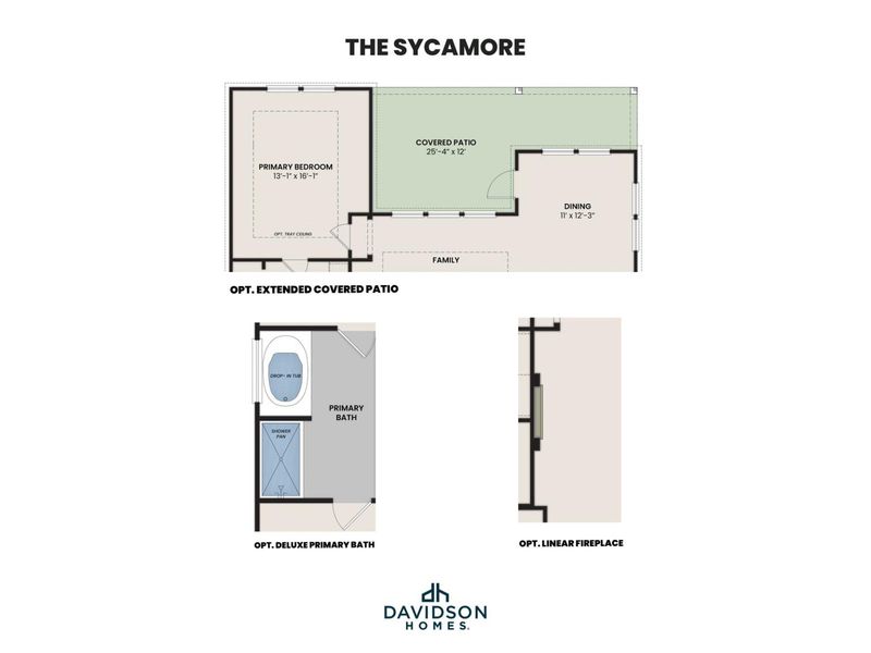 2D floor plan layout for the The Sycamore A by Davidson Homes LLC in Morgan Meadows, San Antonio, TX (Image 7). 2D floor plan layout for the The Sycamore A by Davidson Homes LLC in Morgan Meadows, San Antonio, TX (Image 7).