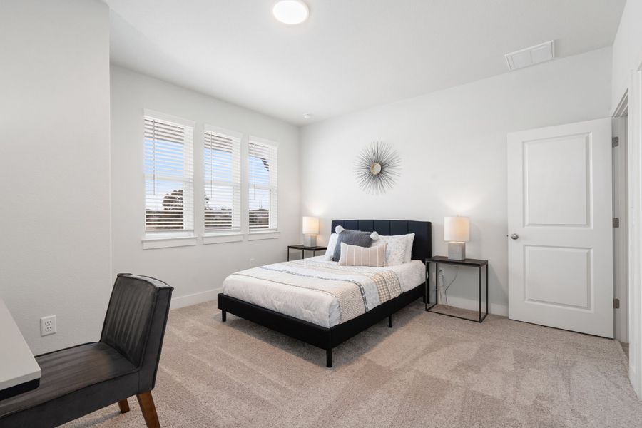 Furnished interior view inside a new home in Foxfield, Austin (Image 10). Furnished interior view inside a new home in Foxfield, Austin (Image 10).