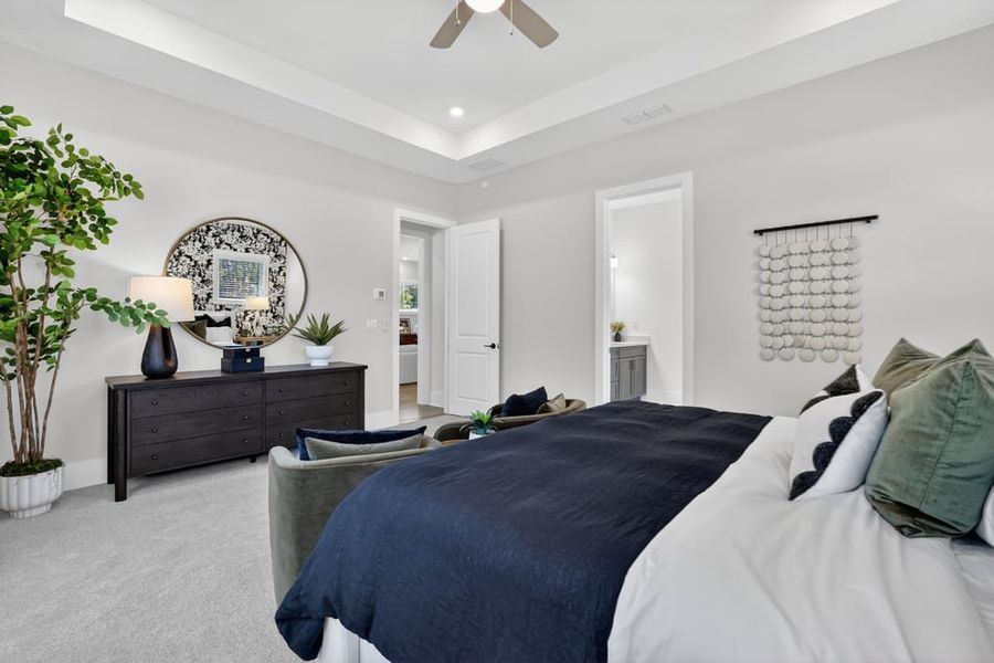 Representative furnished interior of a home built from the Santorini by Taylor Morrison in Towson Village, Peachtree City (Image 27).