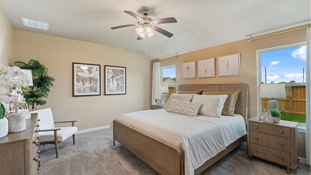 Furnished interior view inside a new home in The Lakes Northwest, Corpus Christi (Image 16). Furnished interior view inside a new home in The Lakes Northwest, Corpus Christi (Image 16).