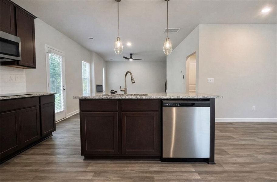 Furnished interior view inside a new home in River Walk Farm, Covington (Image 4).