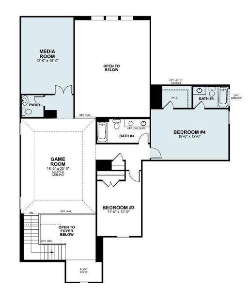 2D floor plan layout of this home in Edgewood, Leander, TX (Image 4). 2D floor plan layout of this home in Edgewood, Leander, TX (Image 4).