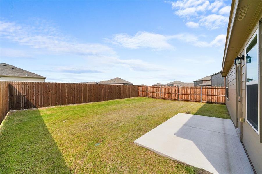 Exterior details and patio area of a home in Arbordale, Forney (Image 20).