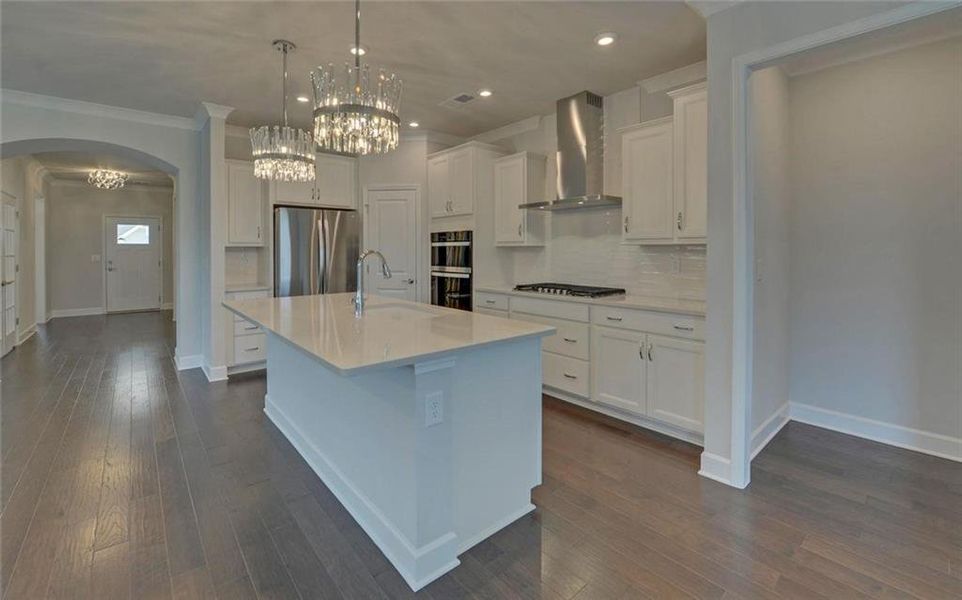 Furnished interior view inside a new home in , Hoschton (Image 11).