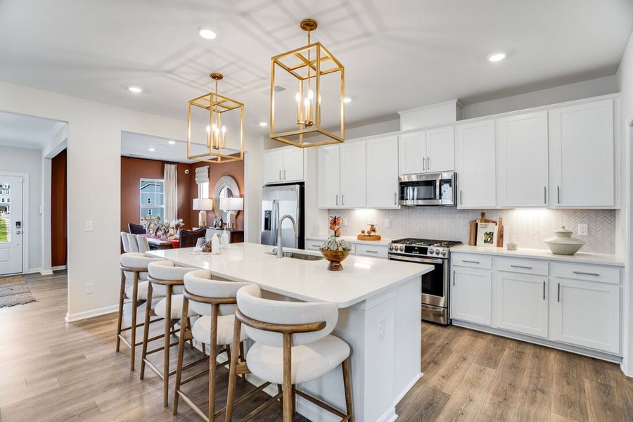Representative furnished interior of a home built from the Charleston by Taylor Morrison in Silverstone Terraces, Knightdale (Image 7).