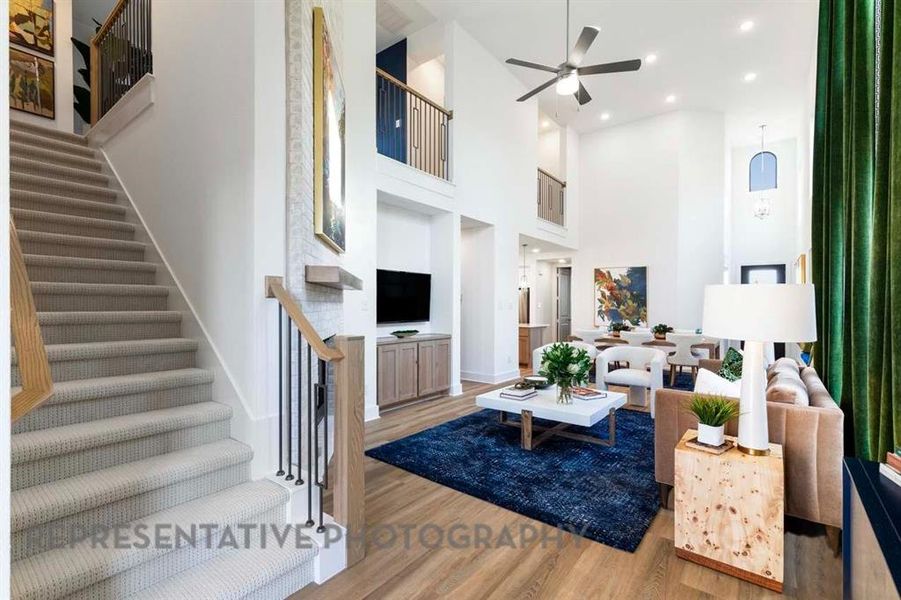 Furnished interior view inside a new home in Aster Park: 40ft. lots, McKinney (Image 14).