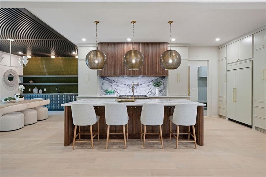 Furnished interior view inside a new home in , Atlanta (Image 32).
