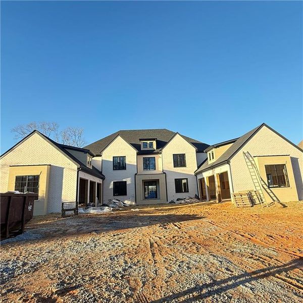 In-progress construction of a new home in , Alpharetta, GA (Image 52).