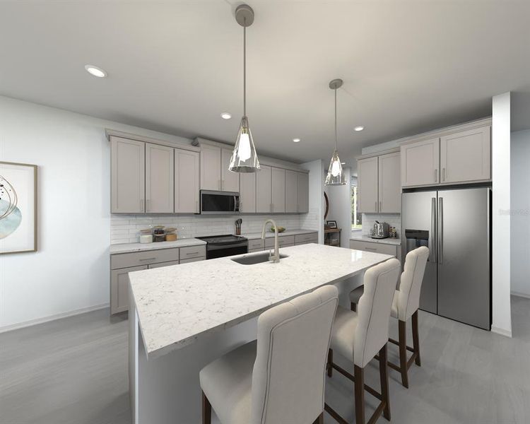 Furnished interior view inside a new home in Oakfield Trails - Signature Series, Parrish (Image 7).