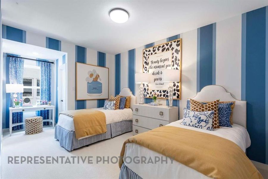 Furnished interior view inside a new home in Wildflower Ranch: 50ft. lots, Dish (Image 24).