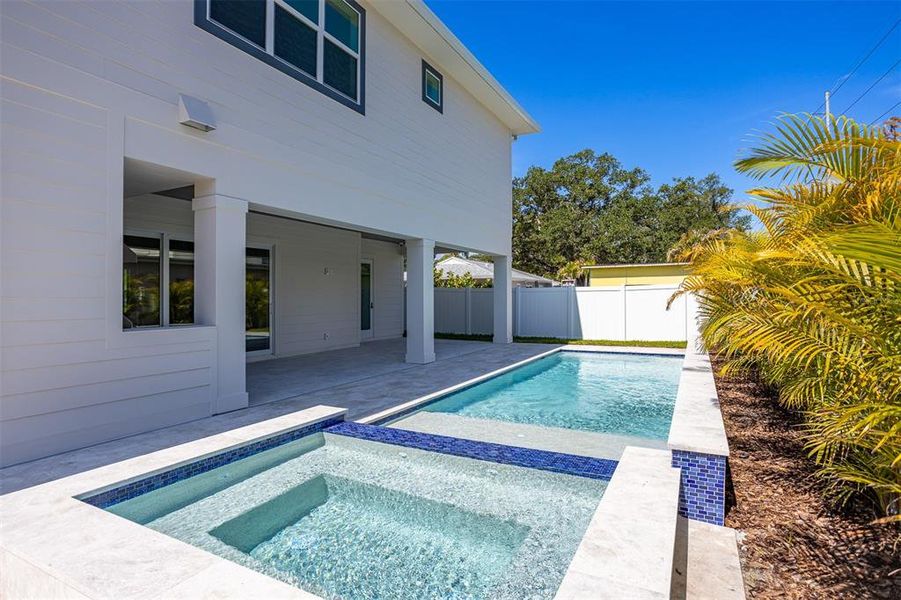 Exterior details and patio area of a home in , Tampa (Image 34).