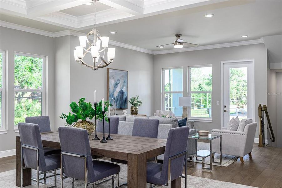 Furnished interior view inside a new home in , Tampa (Image 25). Furnished interior view inside a new home in , Tampa (Image 25).