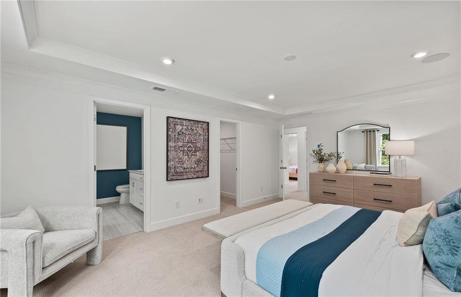 Furnished interior view inside a new home in Watermist at Mirror Lake, Villa Rica (Image 37).