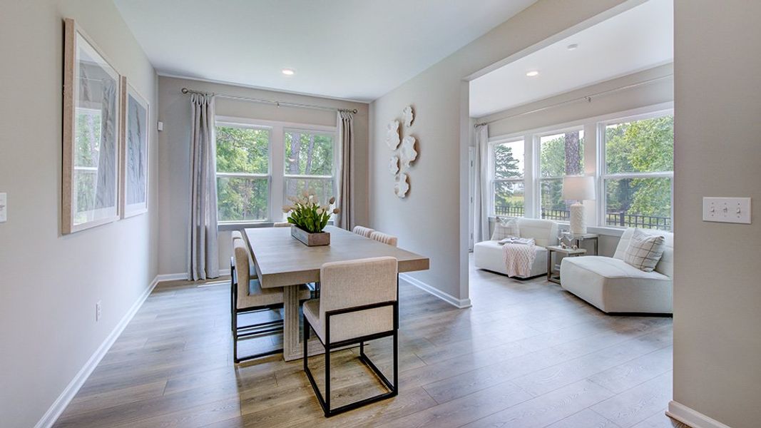 Furnished interior view inside a new home in Silverstone, Knightdale (Image 22).