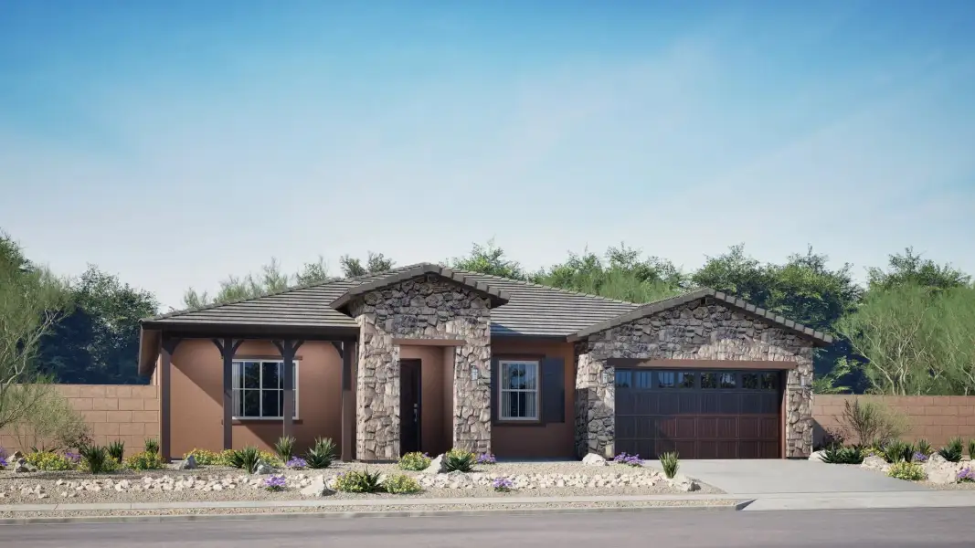 Home exterior render western territorial Home exterior render western territorial