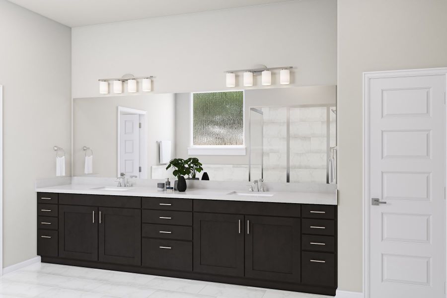 Furnished interior view inside a new home in Lariat, Liberty Hill (Image 14).