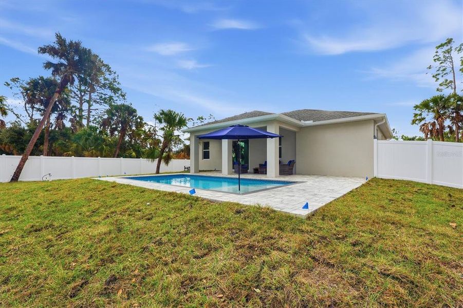 Exterior details and patio area of a home in , North Port (Image 3). Exterior details and patio area of a home in , North Port (Image 3).