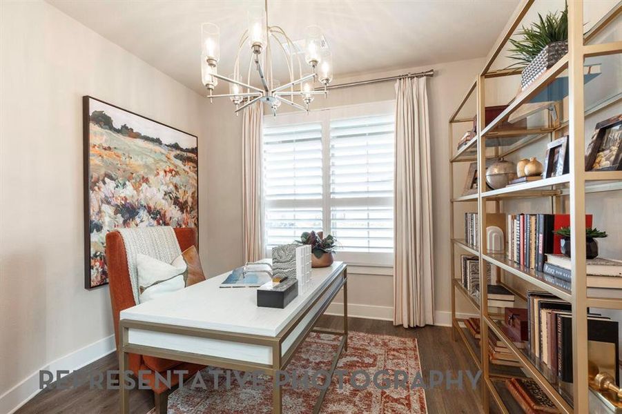 Furnished interior view inside a new home in Aster Park, McKinney (Image 21).