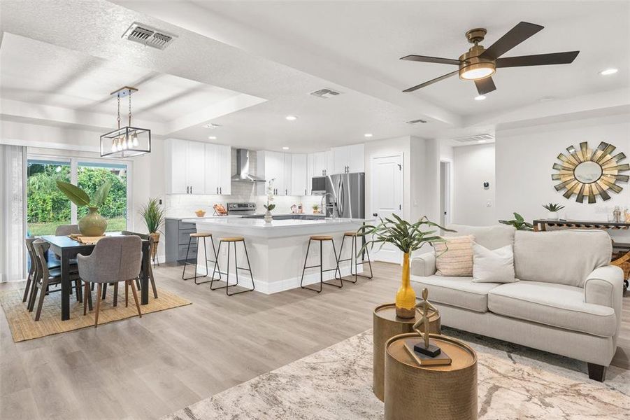 Furnished interior view inside a new home in , Spring Hill (Image 8). Furnished interior view inside a new home in , Spring Hill (Image 8).