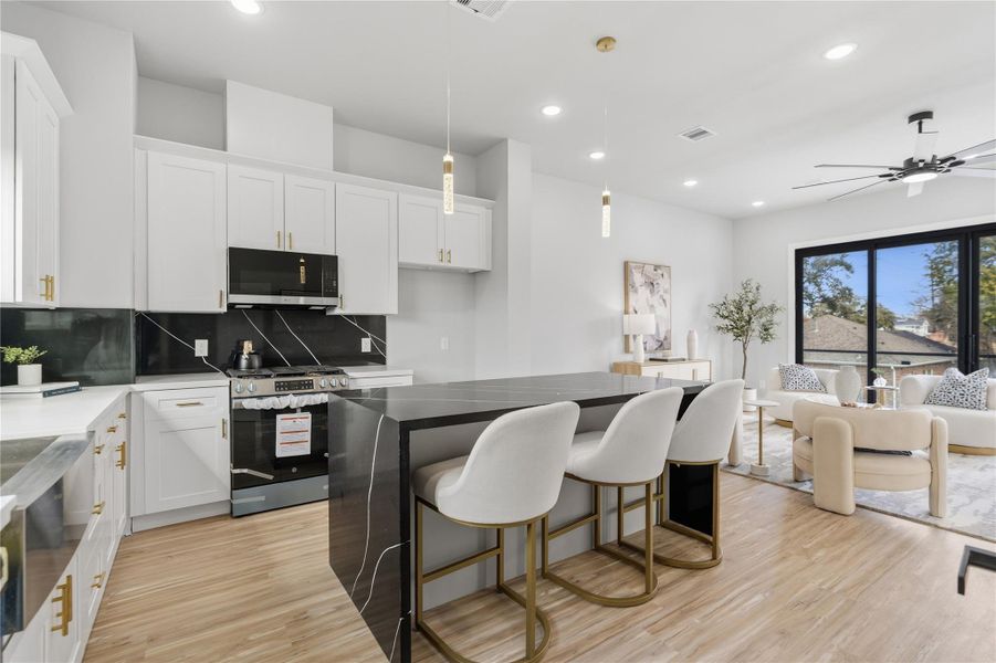 Furnished interior view inside a new home in , Houston (Image 8).